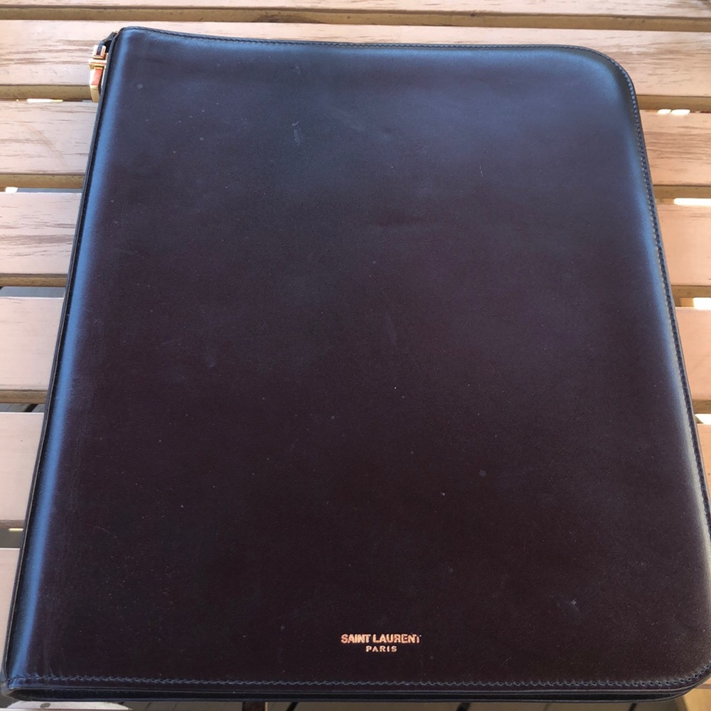 Saint Laurent leather iPad case
